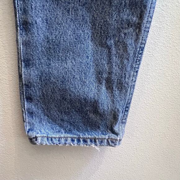 AGOLDE FEN Long High Rise Straight Leg Blue Jean Distressed Women's 25 (27x27) - Picture 7 of 10